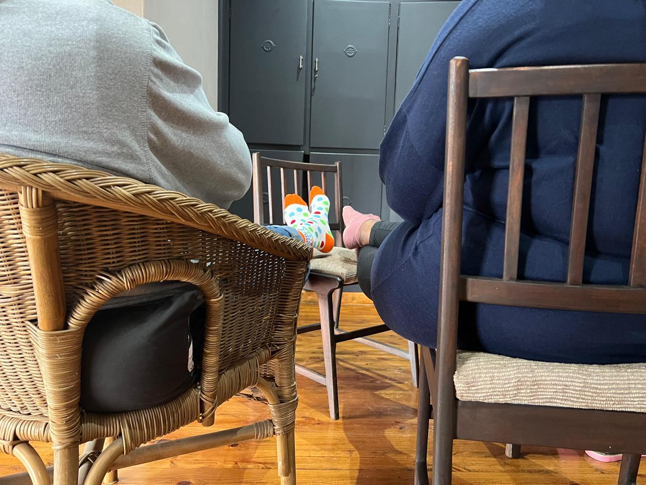 Fun dotty sock day tradition at Kanwerk coworking